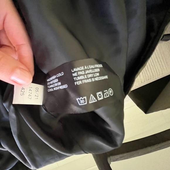 NWOT- Sam Edelman- Peplum Rain Anorak in green Size L - Picture 11 of 12